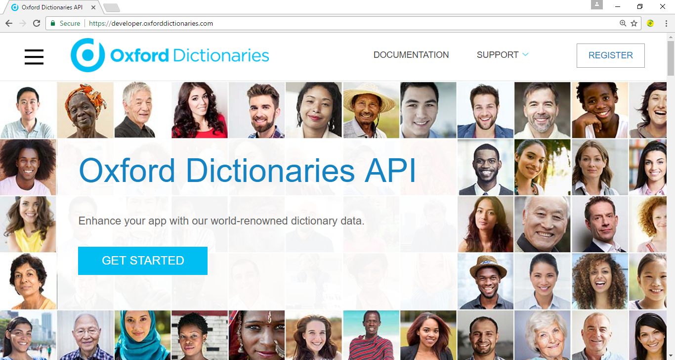 Oxford Dictionaries API
