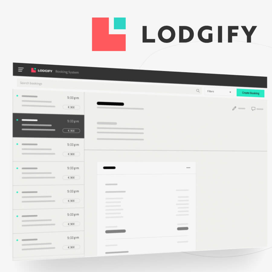 Vacation rental software interface