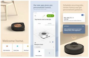 iRobot app screens on Google Play