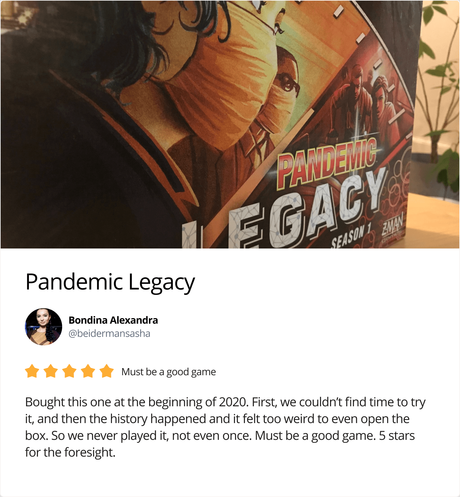 Legacy board games review