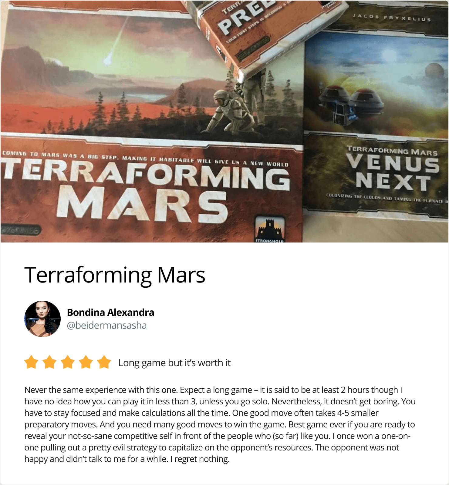 TM board games review