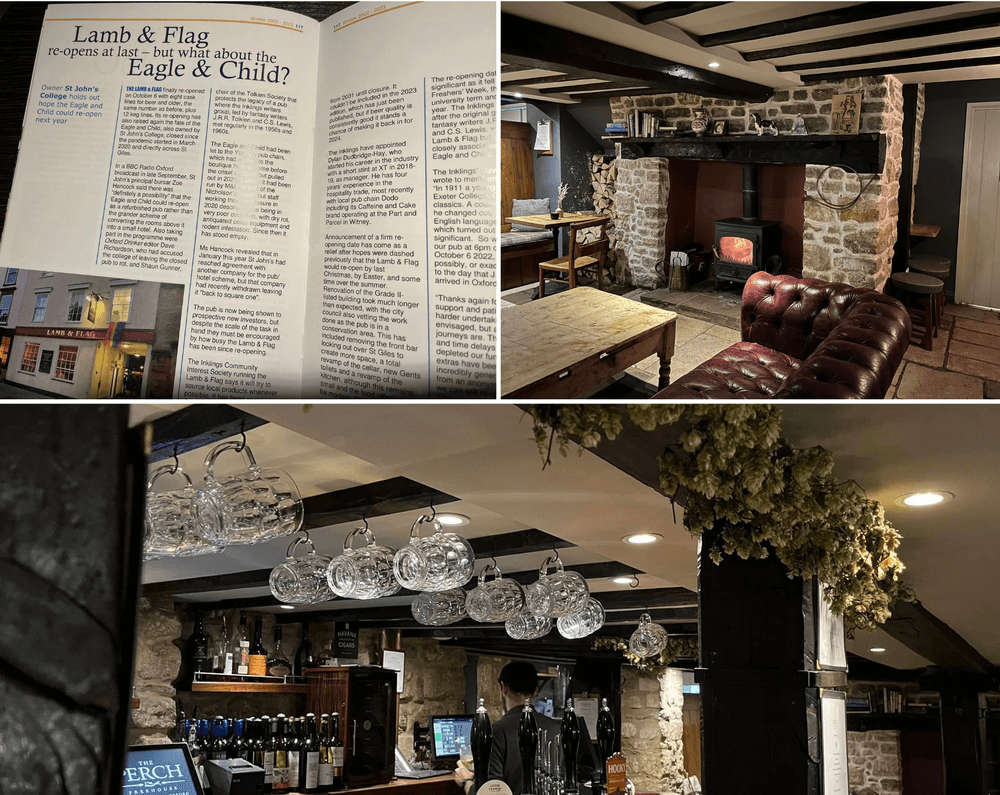 Famous pubs Oxford trip