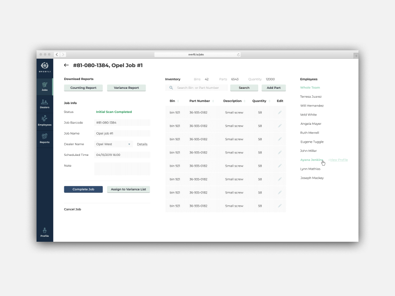 dashboard UX design clean dashboard UX design